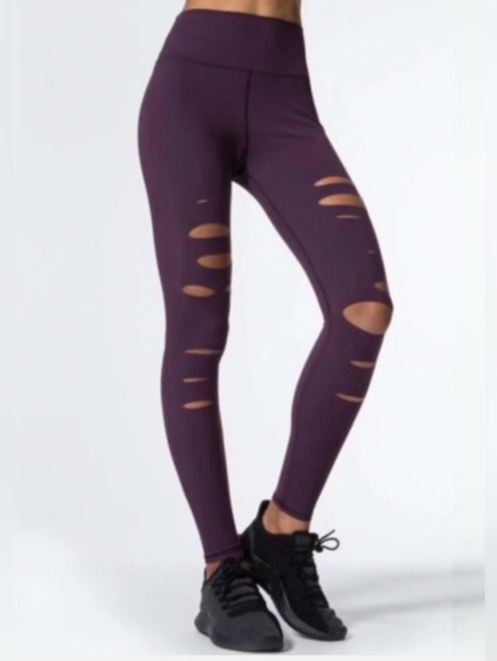 ALO Yoga Ripped Warrior Leggings High Waisted Women’s Size Small